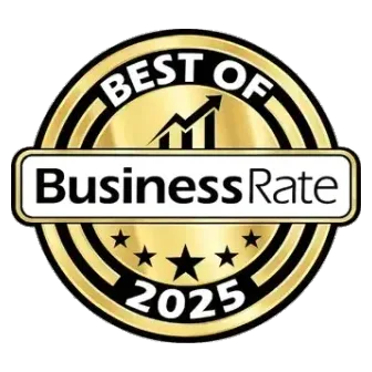 Best of Atlanta 2025 award seal from BusinessRate.