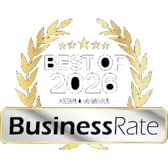 Best of Atlanta 2026 award winner seal from BusinessRate.