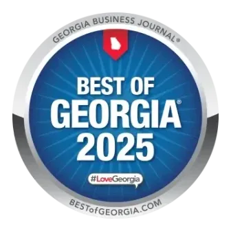Best of Georgia 2025 award seal from the Georgia Business Journal.